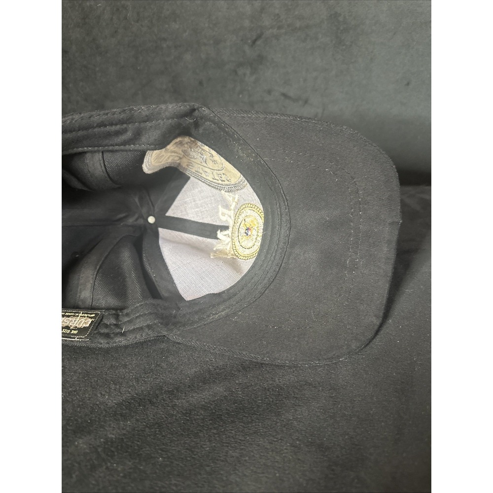 U.S. Army Veteran Emblem on side black hat One Size Adjustable Baseball Cap - Picture 5 of 7